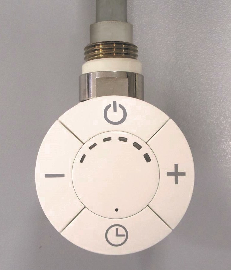 Thermostatic towel rail heater Heat Measure Control
